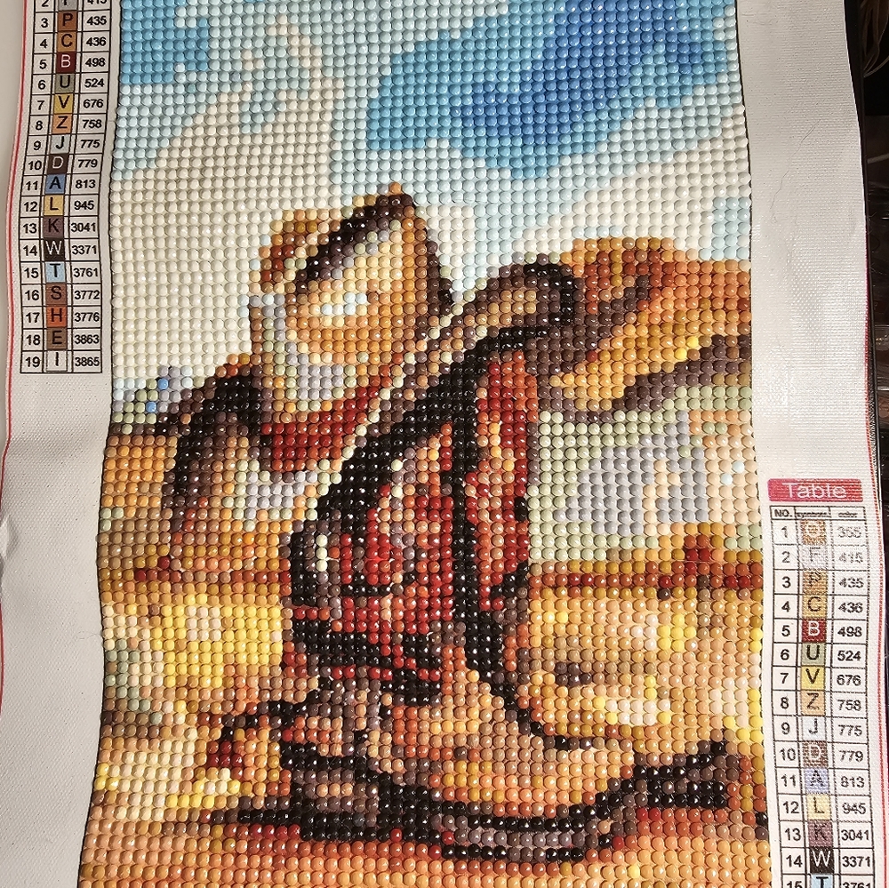 Diamond Painting 20 x 30 cm, Completed & ready to frame